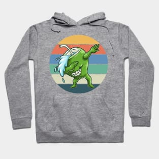 Dabbing Coconut Retro Vintage Art Sunset Plant Hoodie